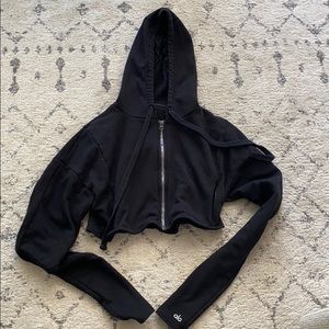 alo cropped zip up
